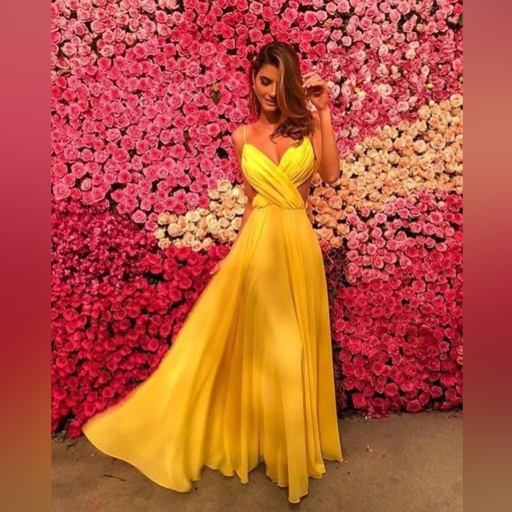 sexy V-neck hanging neck back Dress